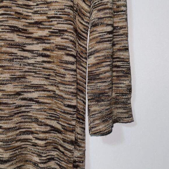 MAX Metallic Striped Knit Sweater - women’s Size 8 - Picture 4 of 8